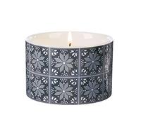 Fired Earth Wax Lyrical Medium Ceramic Candle, Silver Needle Tea, Up to 26 Hour Burn time, Paraffin