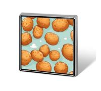 Fired Potato Balls Custom Lapel Pins Square Brooch Tie Suit Dress Accessories for Men Women Wedding Birthday