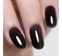 Firedeep 10ml Hema Free Black Jelly Gel Nail Polish Transparent Smoked Glass Gray Color Gel Polish Soak Off UV LED Cured Manicure Art Salon DIY