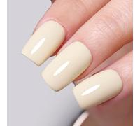 Firedeep 10ml Hema Free Pale Yellow Gel Nail Polish Soak Off Long Lasting Summer UV LED Cure for Nail Art DIY Home Salon Gift for Women