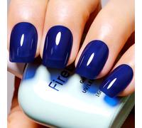 Firedeep Jelly Dark Blue Gel Nail Polish Sheer Deep Blue Nail Polish UV/LED Soak Off Ocean Blue Gel Polish for Nail Art Manicure DIY at Home 0.54 Fl Oz 1Pcs