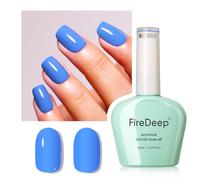 Firedeep Midnight Blue Gel Nail Polish, 16ML Large Bottle Hazy Blue Color UV/LED Soak Off Gel Polish for Autumn and Winter 1Pcs