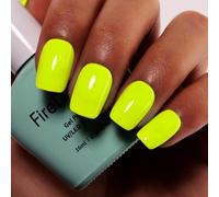 Firedeep Neon Yellow Gel Nail Polish, 16ML Large Bottle Bright Yellow Gel Polish for Spring Summer UV/LED Soak Off Gel Polish 1PCS