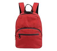 FIREDOG Mini Smell Proof Backpack with Lock for Men Women Travel (Red)