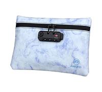 FIREDOG Smell Proof Bag with Combination Lock, 6x9 Odor Proof Pouch Case Container for Travel Stash Storage (Marble Purple)