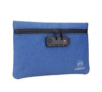 FIREDOG Smell Proof Bag with Lock 6" x 9" Smell Proof Bag for Travel Storage, blue, S, Casual