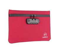 FIREDOG Smell Proof Bags, Smell Proof Pouch with Lock for Travel Storage (9.5 x 6.5 Inch, Red)