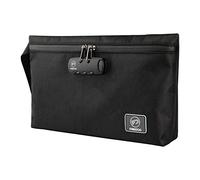 FIREDOG Smell Proof Bags with Combination Lock, Carbon Lined Odor Proof Stash Bag Case Container for Travel Storage Black