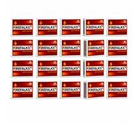 Firefalks Wooden Safety Matches Pack of 20 Boxes - Long Lasting Firelighters for Barbecue, Camping and Fireplace, 40 Sticks per Matchbox