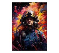Firefighter 1000 Pieces Mini Jigsaw Puzzle for Adults
