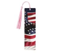 Firefighter American Flag Print Wooden Bookmarks Beautiful Notebook Accessories for Men Women Book Lovers
