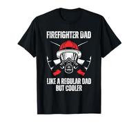 Firefighter Art For Men Dad Fire Dept Firemen Firefighter T-Shirt