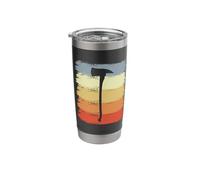 Firefighter Axe Drawing Fire Brigade Stainless Steel Insulated Tumbler
