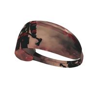 Firefighter Axe Red Line Flag,Women's Workout Headbands Non Slip Sport Sweatbands Yoga Hairbands for Travel Fitness Athletic Elastic Moisture Wicking for Girls