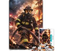 Firefighter Battle Blaze Wooden Adult Puzzle 500 Pieces | Shared puzzle time - a simple way to organise the image on quiet evenings.