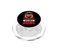 Firefighter Born In June Birthday Fireman Firefighters PopSockets PopGrip for MagSafe
