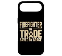 Firefighter By Trade Saved By Grace Faith Case for iPhone Air