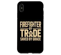 Firefighter By Trade Saved By Grace Faith Case for iPhone XS Max