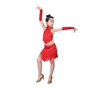 Firefighter Costume Kids Girls Egyptian Roman Day Sequin Jumpsuit Astronaut Fireman Policeman Skirt Baby Ballet Outfit Indian Ethnic Wear for Cowgirl Belly Dancer Harem Pants,Red-B,6-7 Years