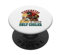 Firefighter Dad Definition Regular Only Cooler Father's Day PopSockets Adhesive PopGrip