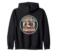 Firefighter Dad Fire Rescue Emergency Crew Father's Day Zip Hoodie