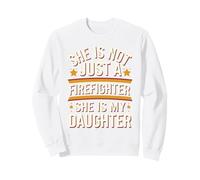 Firefighter Daughter Pride American Flag Design Sweatshirt