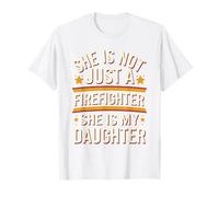 Firefighter Daughter Pride American Flag Design T-Shirt