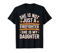 Firefighter Daughter Pride American Flag Design T-Shirt