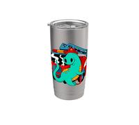 Firefighter Dinosaur Fireman Dino Fire Engine Truck Kid's Stainless Steel Insulated Tumbler