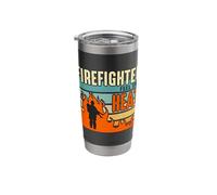 Firefighter Feel The Heat Retired Fireman Chief Firefighter Stainless Steel Insulated Tumbler
