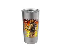 Firefighter Fireman Bunker Gear Pulaski Fire Fighter Stainless Steel Insulated Tumbler