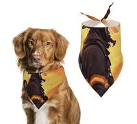 Firefighter Fireman Flame Dog Bandana Triangle Pet Bandanas Adjustable Pet Scarf Breathable Comfort Dog Scarf Cute Soft Puppy Scarfs Washable Daily Handkerchief Cats Scarves