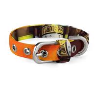 Firefighter Fireman Flame Dog Collar Adjustable Soft and Comfortable Puppy Collars with Metal Buckle Pet Collar for Small Medium Pet