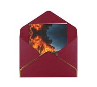 Firefighter Fireman Flame Greetings Card Birthday Card Happy Christmas Halloween Envelopes Blank Cards All Occasions