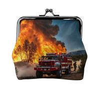 Firefighter Fireman Flame Print Versatile Coin Purse Exquisite Mini Wallet Cute Change Pouch for Any Occasion