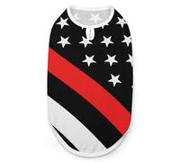 Firefighter Flag Funny Dog Vest Cute Sleeveless Pet Shirt Pullover Cats T-Shirts Tank Tops 2XL