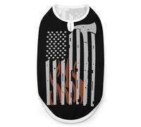 Firefighter Flag U.S. Cute Cute Pet Supplies Soft Dog Sweaters Printing for Dogs Puppy Cats 2XL