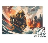 Firefighter Forest 1000 Pieces Mini Jigsaw Puzzle for Adults