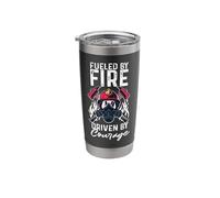 Firefighter Fueled By Fire Driven By Courage Stainless Steel Insulated Tumbler