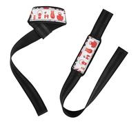 Firefighter Gear 26" Neoprene Padded Wrist Wraps and Lifting Straps for Weightlifting, Bodybuilding, Strength Training