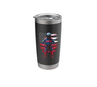 Firefighter Geometric Stainless Steel Insulated Tumbler