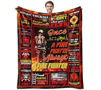 Firefighter Gifts for Men, Fire Department Gifts, Fireman Gifts for Men, Fire Fighter Gifts for Adults, Firefighter Birthday Party Decorations, Firefighter Throw Blanket 60x50 Inch
