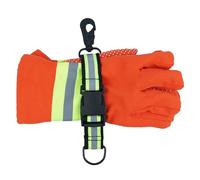 Firefighter Glove Strap | Glove Holder with Glove Leash Swivel Snap Hook,Reflective Hi-Vis Lime for Quick Access All Style Find in Melo Tough (Quick Release Buckle-Lime)