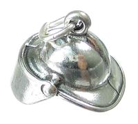 Firefighter Helmet sterling silver charm .925 x 1 Fire Fighter Helmets