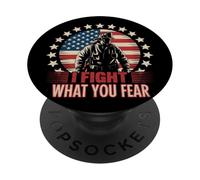 Firefighter I Fight What You Fear PopSockets Adhesive PopGrip