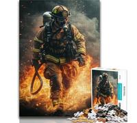 Firefighter Jigsaw Puzzles 1000 Pieces for Adults Teens,Toys Educational Games Stress Relieving Great Gifts And Toys 50x75cm