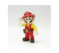 (Firefighter Mario 5") Super Mario Bros PVC Action Figure Doll Kid Toy