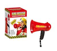 Firefighter Megaphone Toy For Kids Role Playing And Themed Parties Easy To Use Loudspeaker Voice Changer Cosplay Props Firefighter Costume Accessories