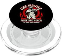 Firefighter Pride And Honor We Fight What You Fear PopSockets PopGrip for MagSafe