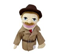 Firefighter Puppet - Stuffed Plush Toy, Educational Role Play | Soft Career Character Puppet Set, Interactive Learning Performance Device For Children Storytelling Teaching Party Fun